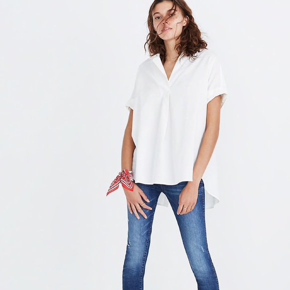 Madewell Tops - Madewell Courier Shirt with Button Back